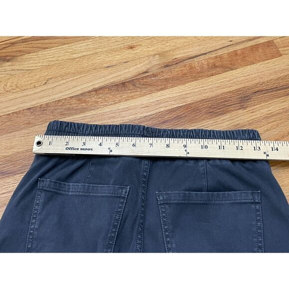 Spanx Women's M Gray Pant Twill Ankle Zip Slash Pockets Cargo Jogger Stretch - Picture 6 of 9